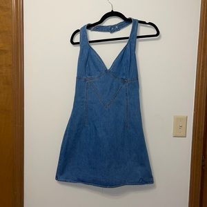 Denim Halter Dress